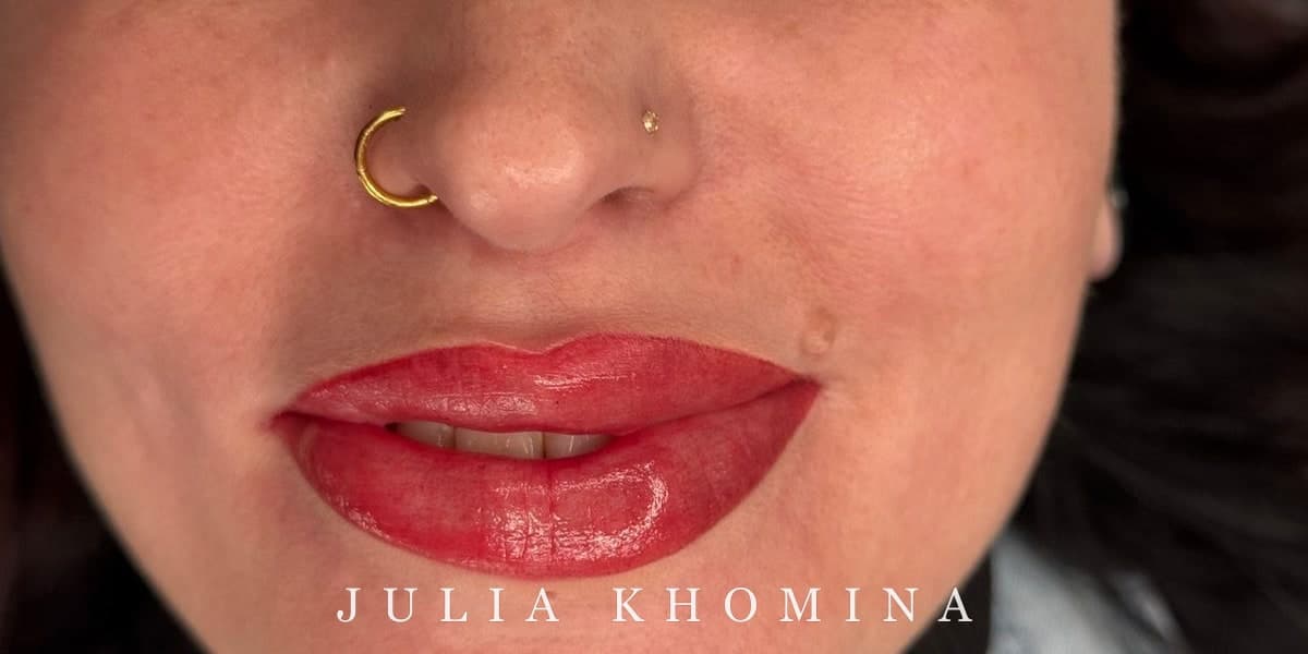 Maquillage permanent des lèvres — résultat