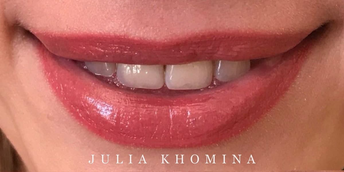Maquillage permanent des lèvres — résultat