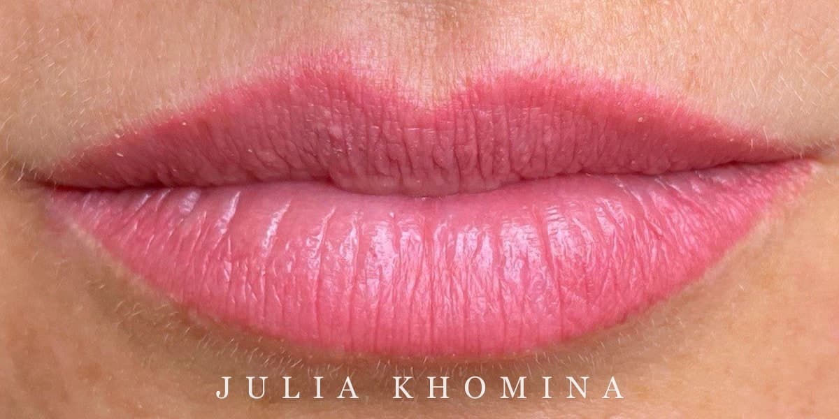 Maquillage permanent des lèvres — résultat