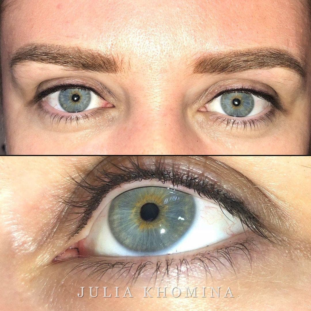 Eye-liner permanent — résultat sous deux angles
